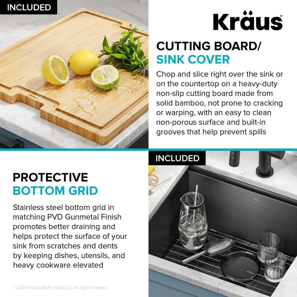 Kore 21" Black Stainless Steel Single Bowl Undermount Kitchen Sink