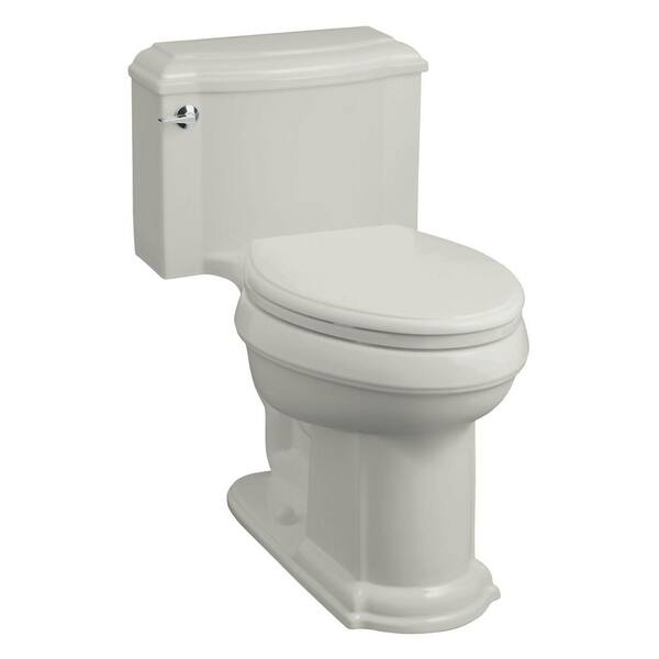 KOHLER Devonshire Comfort Height 1-Piece 1.6 GPF Elongated Toilet in Ice Grey-DISCONTINUED