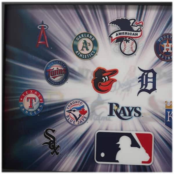 Open Road Brands Mlb Logo Planked Wall Art 90183021-S - The Home Depot