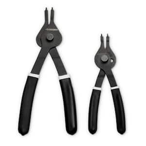 6 in. and 8 in. Snap Ring Pliers with Cushion Grip (2-Pack)