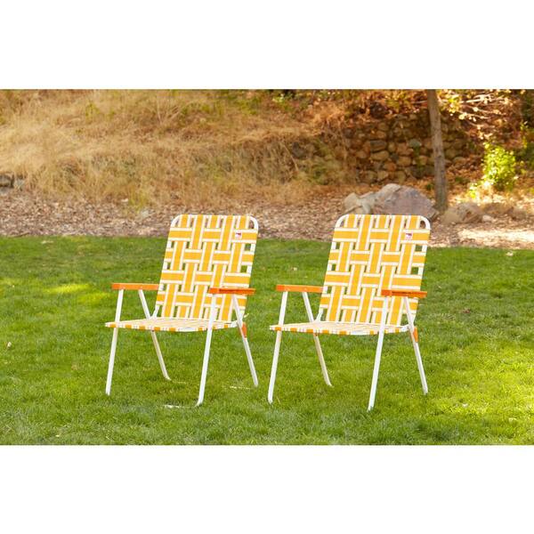 Outdoor Spectator Orange Classic, Aluminum Lawn Chairs Canada
