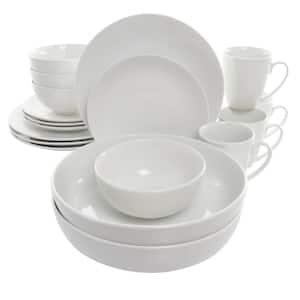 18-Piece Owen White Porcelain Dinnerware Set (Service for 4)