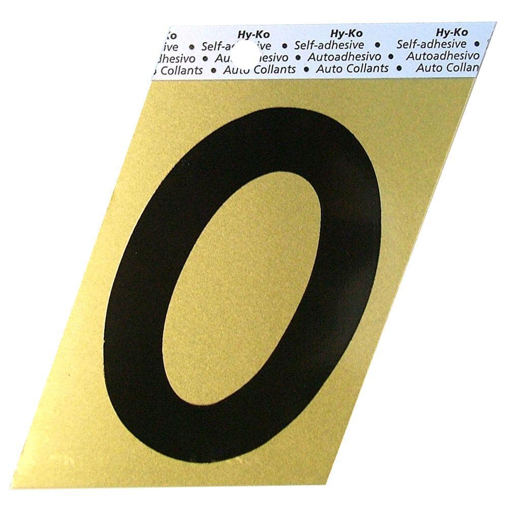 HYKO 31/2 in. Aluminum Anodized Number 0 GG25/0 The Home Depot