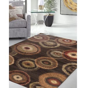 Non-Slip Area Rug Rubber Backing Rugs Door Mat,Modern checkered carpet,5.9x9.18' 