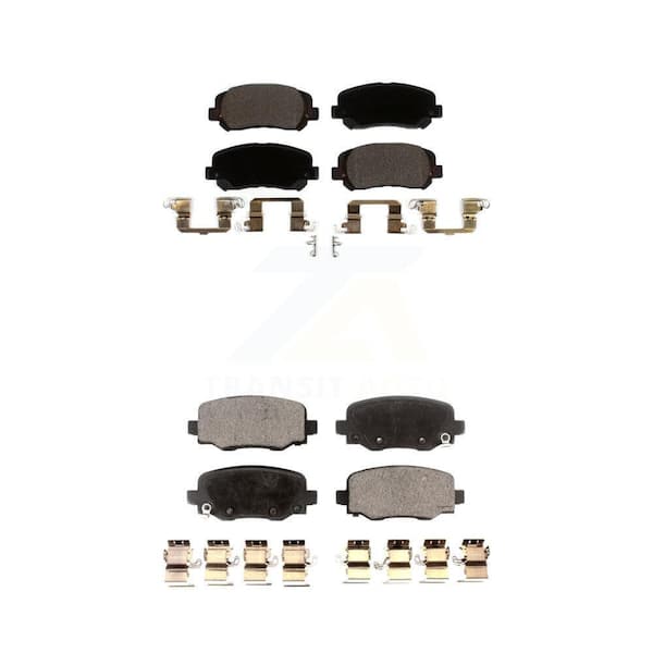 TEC Front Rear Ceramic Brake Pads Kit For Jeep Cherokee Chrysler 200 KTC-100521