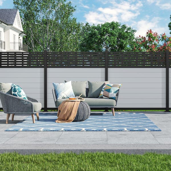 Mixed Materials 0.875 in. x 6 in. x 72.1 in. Gray Infill Boards (12-Pack)