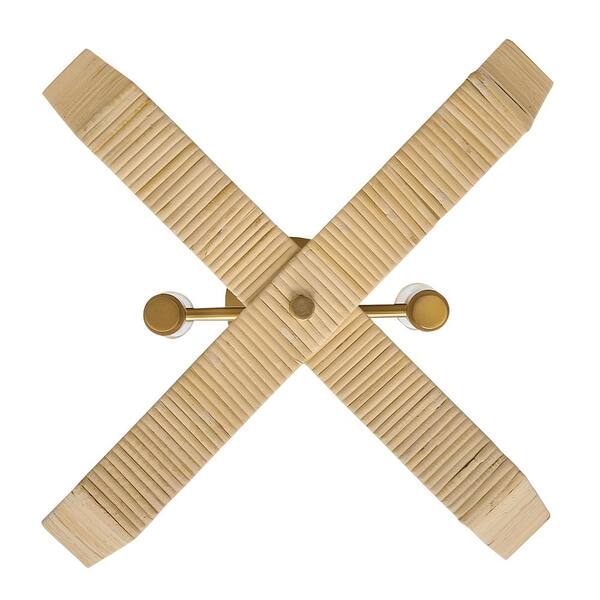 LARK - Sammi 2-Light Lacquered Brass Pendant Light