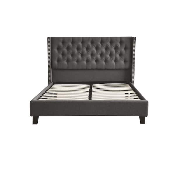 Acme Furniture Magnus Gray Linen Queen Bed