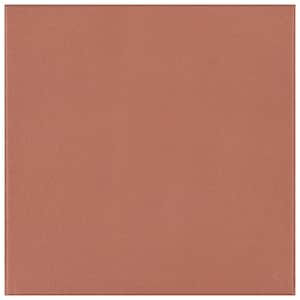 Klinker Red 7-3/4 in. x 7-3/4 in. Ceramic Floor and Wall Tile (9.24 sq.ft./Case)