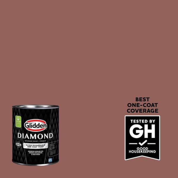 Glidden Diamond 1 qt. PPG1059-6 Canyon Stone Satin Interior Paint with Primer