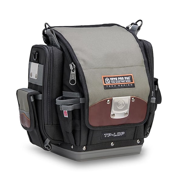 14 in. TP-LDP Zippered Technician Tool Pouch w/ Side Meter Pockets