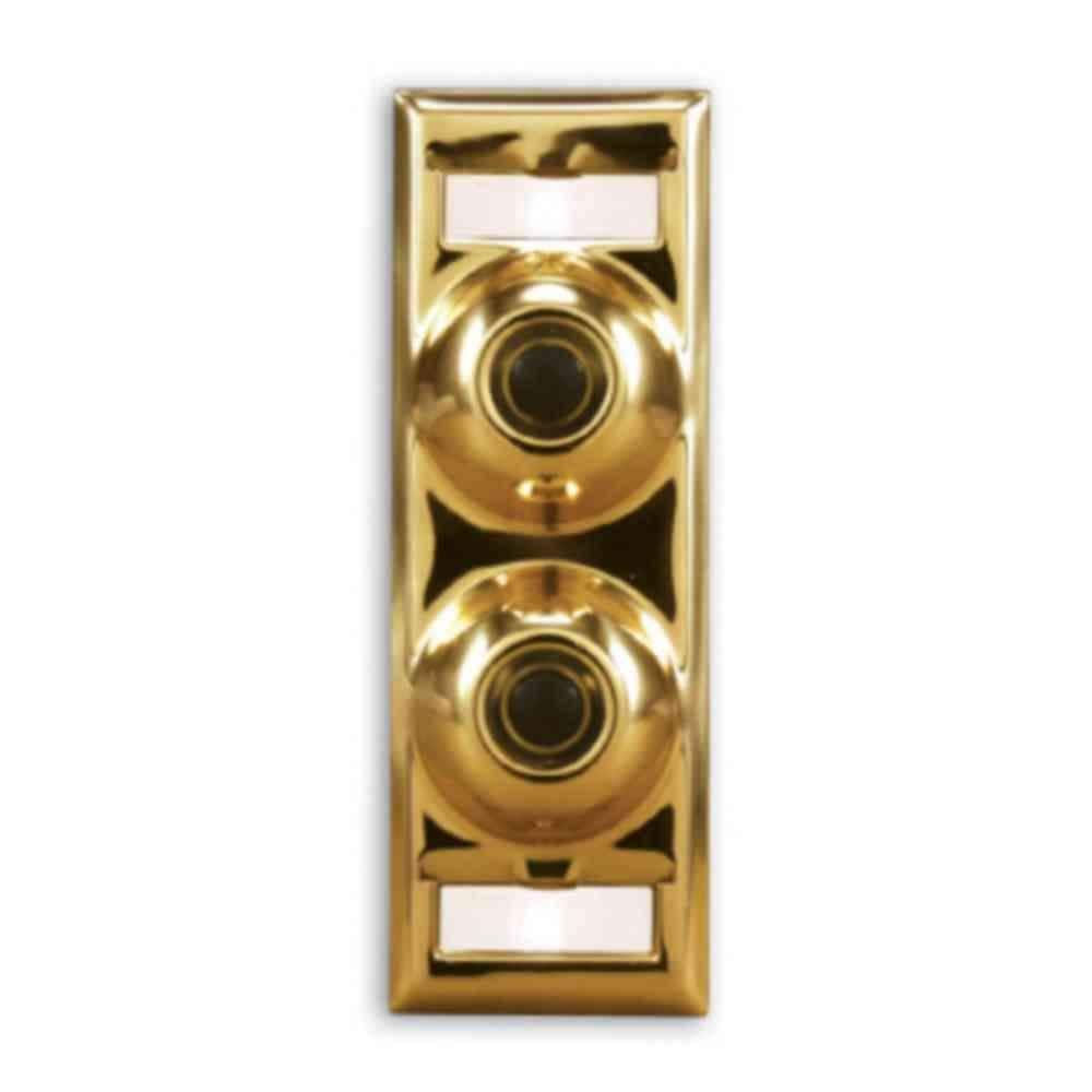 Heath Zenith Polished Brass Multi-Family Doorbell Name Plate DW