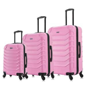 Endurance Lightweight Hardside Spinner Pink 3-Piece Luggage set 20 in. x 24 in. x 28 in.