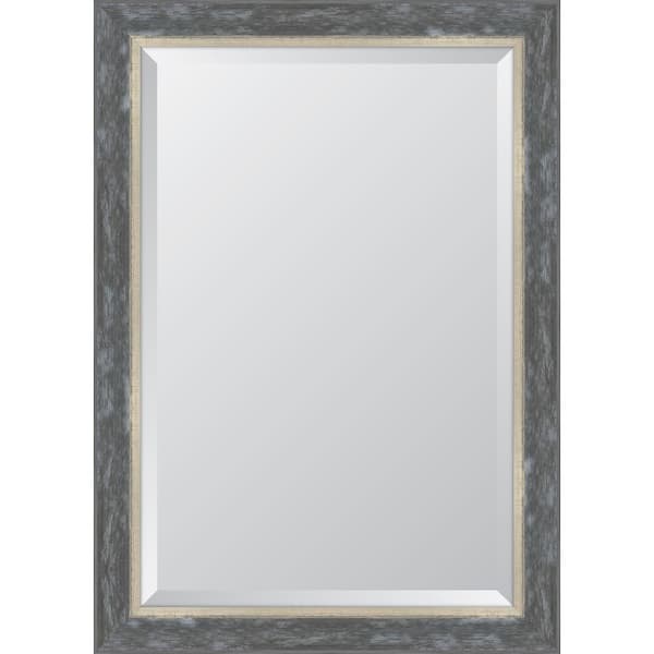 Melissa Van Hise Medium Rectangle Silver Beveled Glass Classic Mirror (30 in. H x 42 in. W)