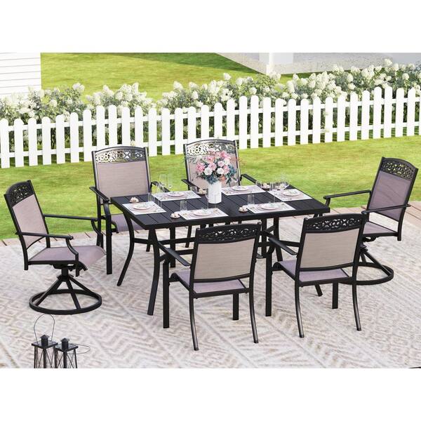 swivel sling patio dining set