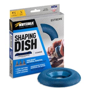 4-1 2 in. 7 8 in. Bore Extreme Shaping Dish - Tungsten Carbide Teeth Coarse