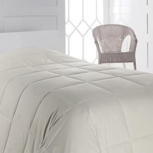 Sheep textured Ivory Twin Size 100% Pure New Wool Filled Comforter, Hypoallergenic, Extra Warmth, Lightweight