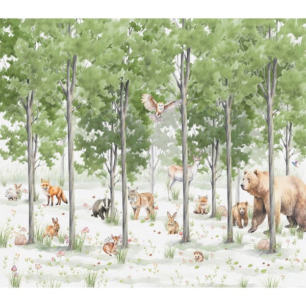 Woodland Animals Wall Mural