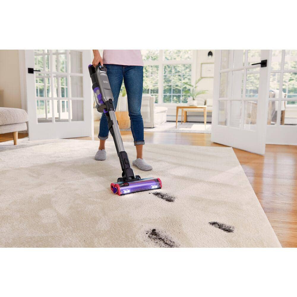Cordless Purple Stick Vacuum with HEPA Filter for Pets