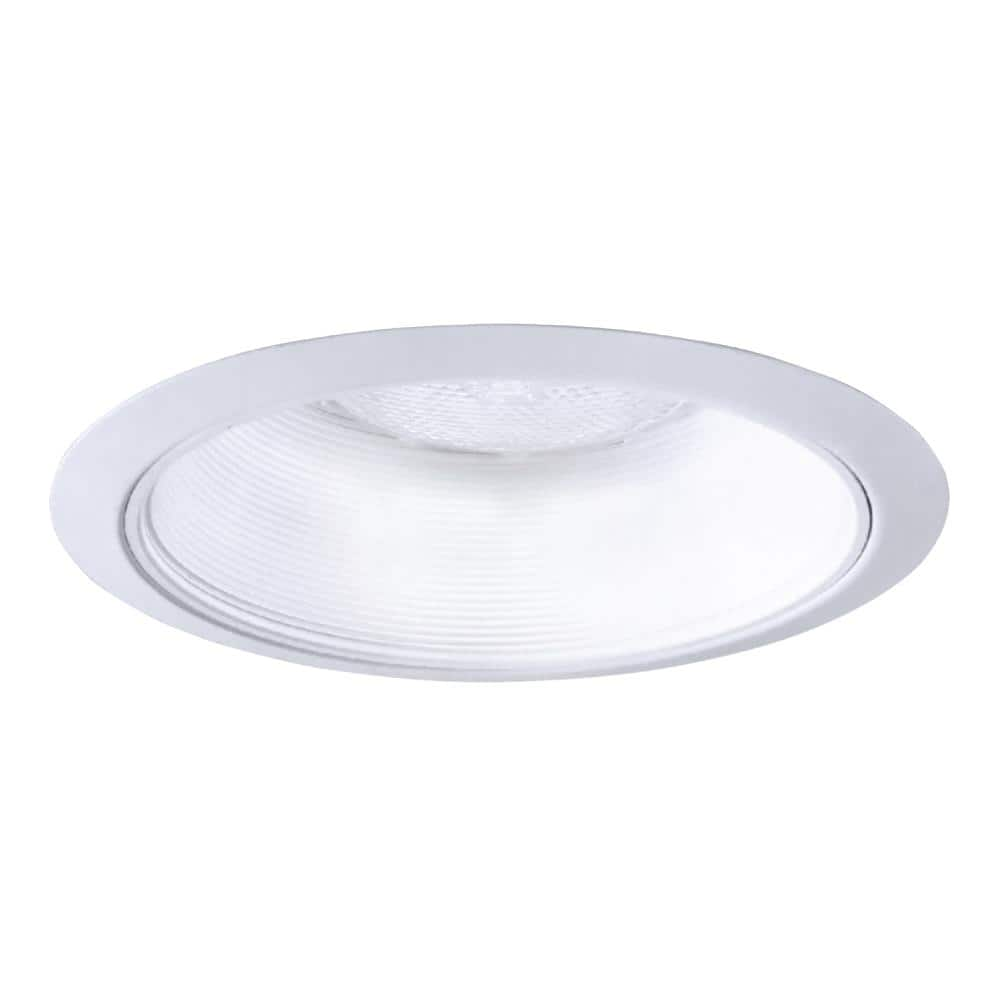 HALO 310 Series 6 in. White Recessed Ceiling Light Fixture Trim with Coilex Baffle