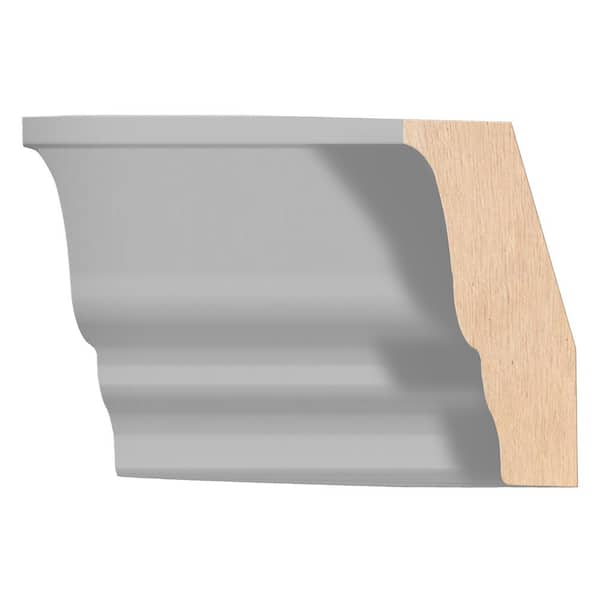 PELHAM & WHITE Keyport Shaker 91.5 in. W x 1.75 in. D x 1.875 in. H in White Solid Wood Shaker Crown Molding Cabinet Filler