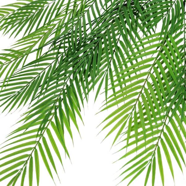 LIVING LUXURY 35 in. Deluxe Artificial Palm Leaf Stem Hanging