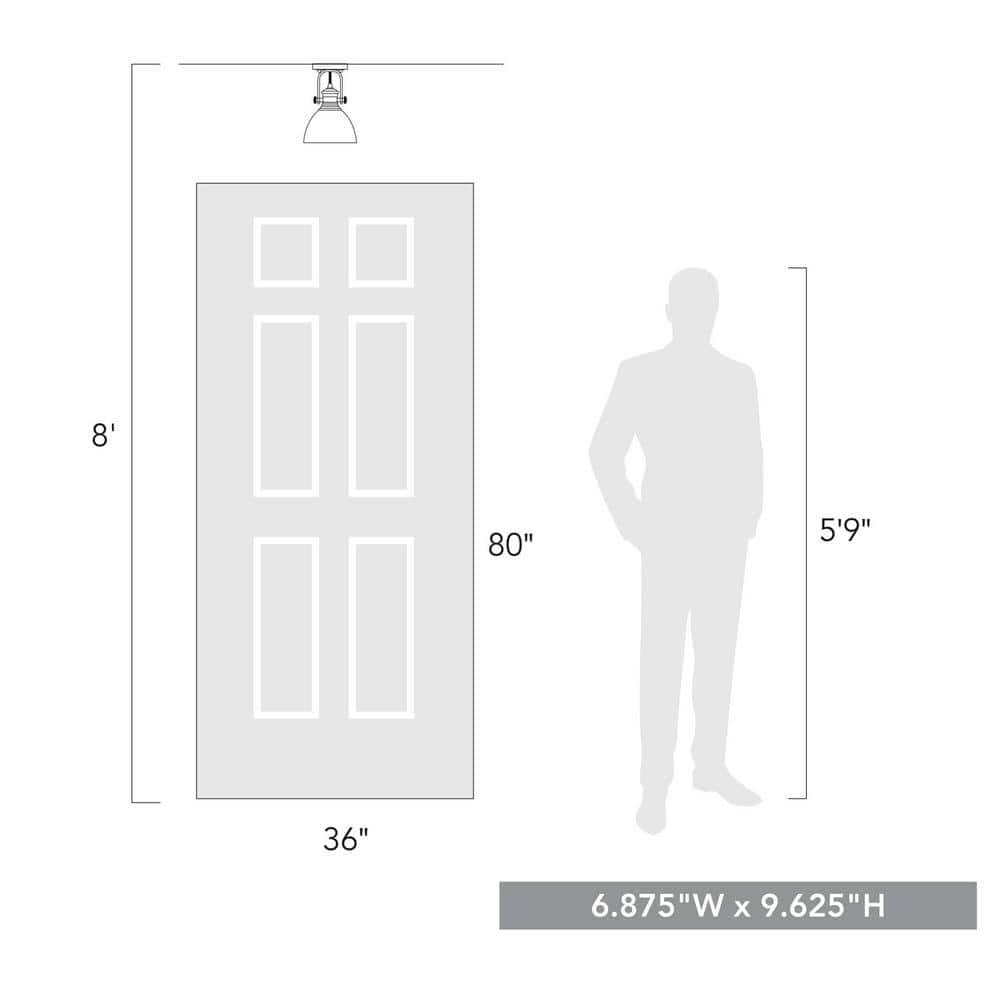 Rubbed Bronze 10" Transitional Semi-Flush Light with Seeded Glass