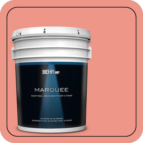 BEHR MARQUEE 5 gal. #P180-4 Guava Jelly Satin Enamel Exterior Paint & Primer