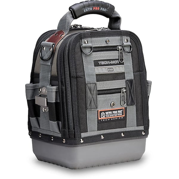 12 in. TECH-MCT Medium Sized Compact Service Tech Tool Bag w/ Rubber Base