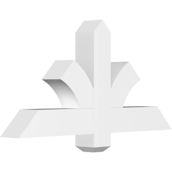 Ekena Millwork Redmond 36 in. W x 18 in. H x 4 in. D Signature Polyurethane Bracket