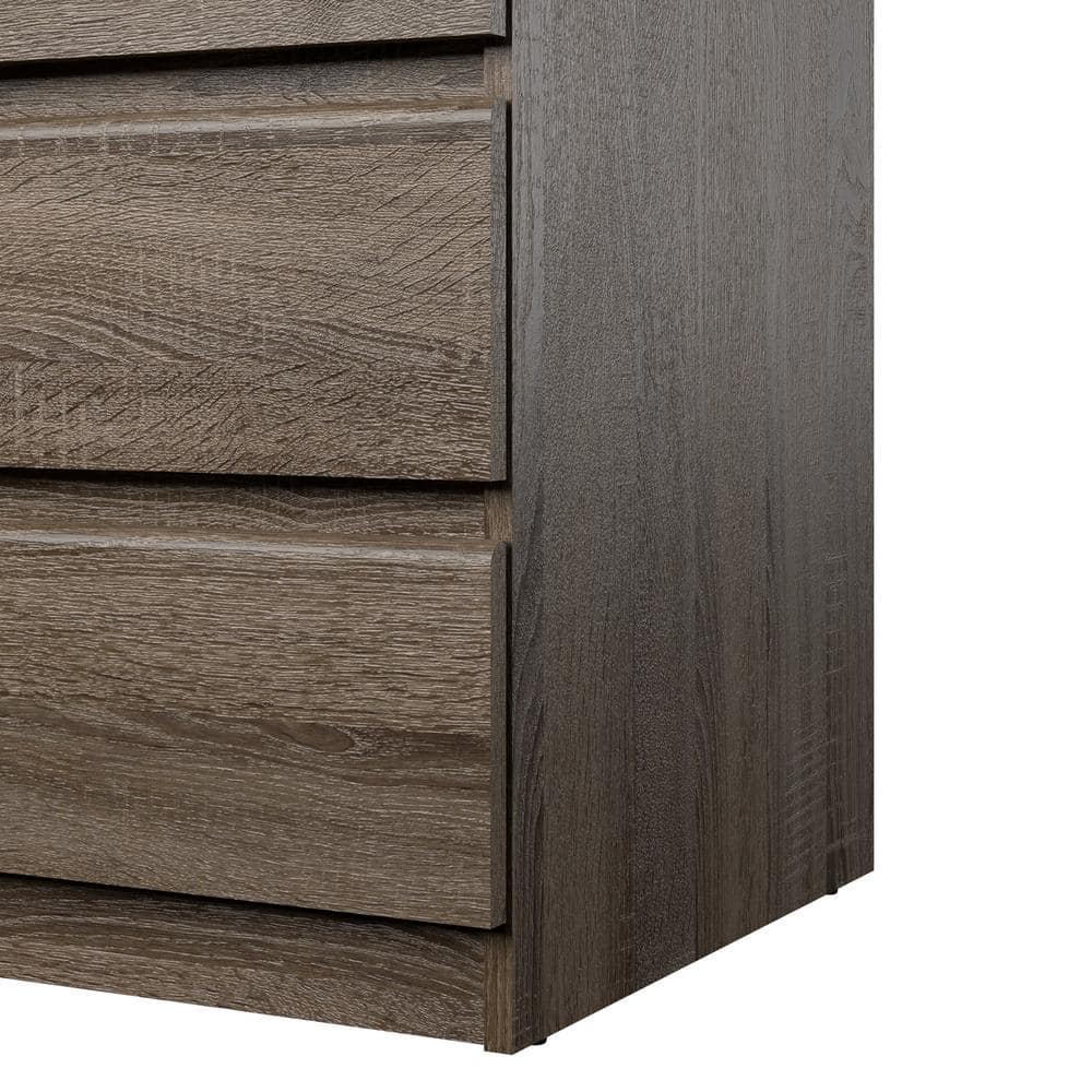 Scottsdale Truffle Gray 5-Drawer Engineered Wood Chest