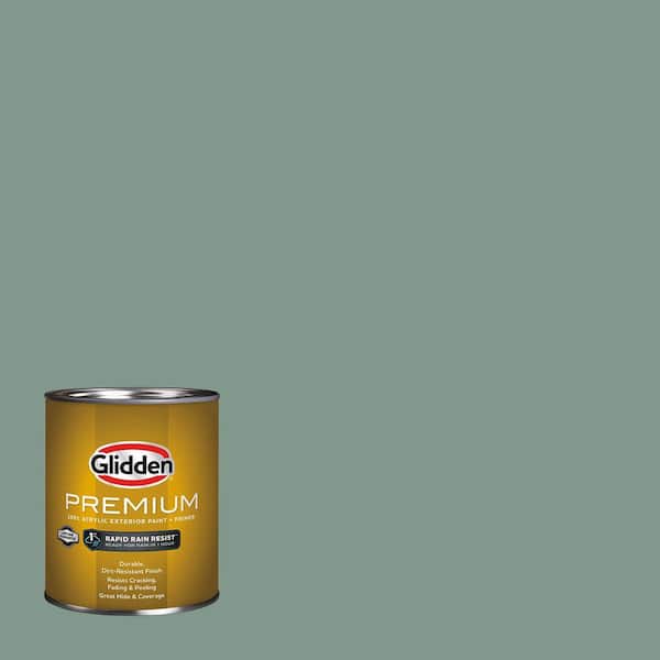 Glidden Premium 1 qt. PPG1135-5 Paradise Found Semi-Gloss Exterior