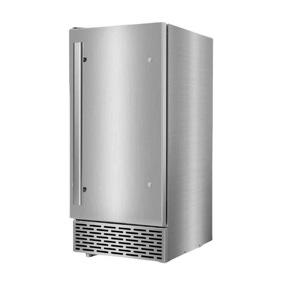 15 in.100 lbs./24H Full Size Cube Commercial Freestanding Icemaker in Stainless Steel Built-in Refrigerated Storage Bin price history on PriceWatchPro