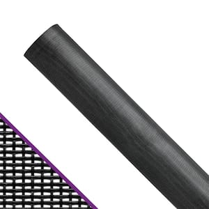 48 in. x 100 ft. Charcoal Polyester Pet Resistant Screen Roll for Windows and Door