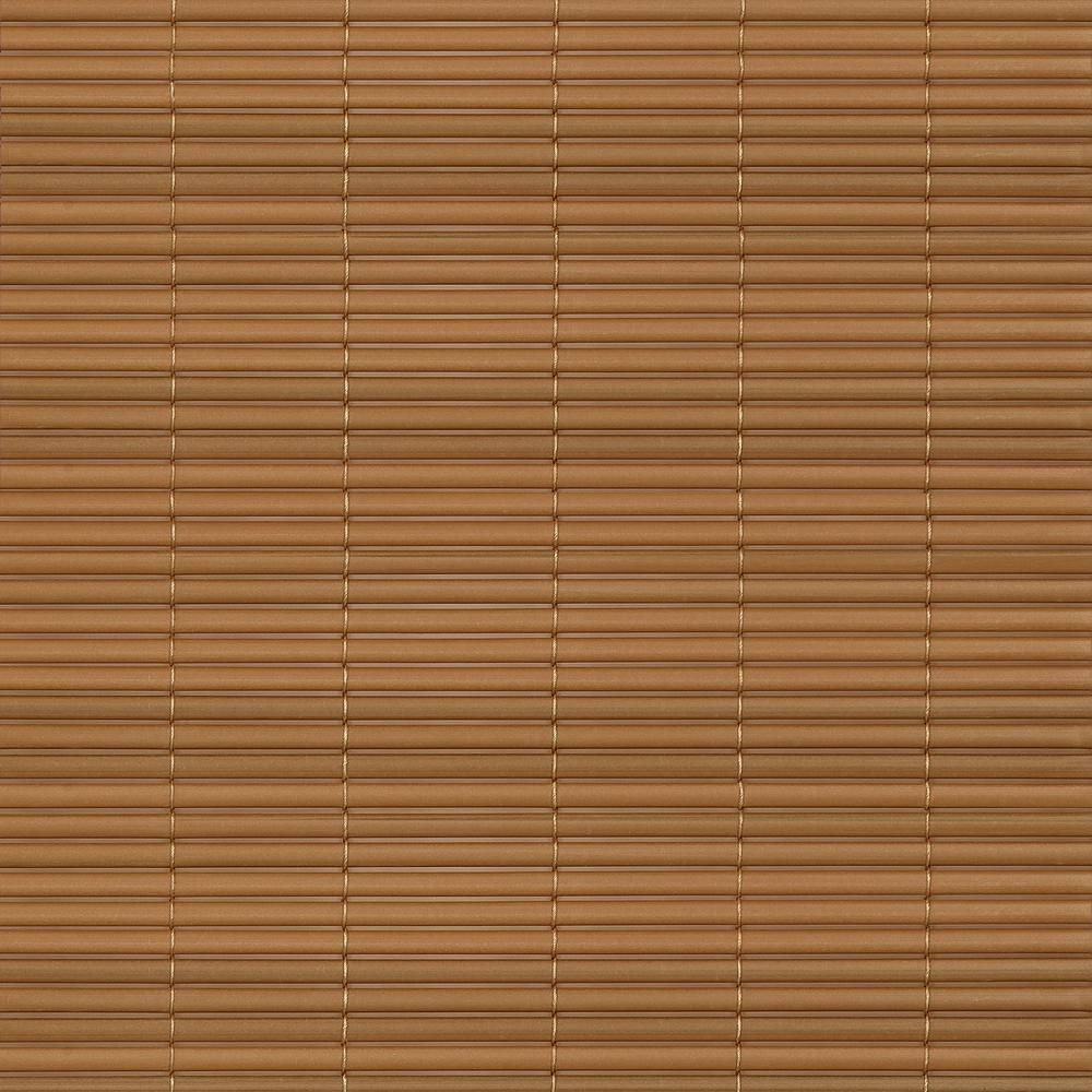Cordless Solstice 48"x72" Vinyl Roll-Up Blind in Woodtone