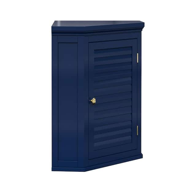 Glancy 15 in. W x 22.52 in. D x 24.02 in. H x Bathroom Storage Wall Cabinet in Navy