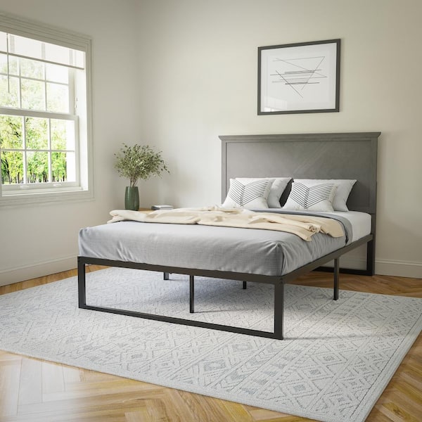 Gray wash outlet headboard