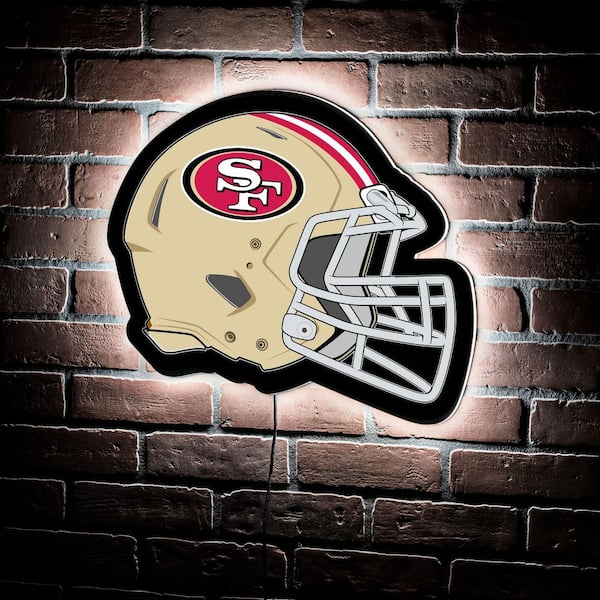 Evergreen San Francisco 49ers Helmet 19 in. x 15 in. Plug-in LED