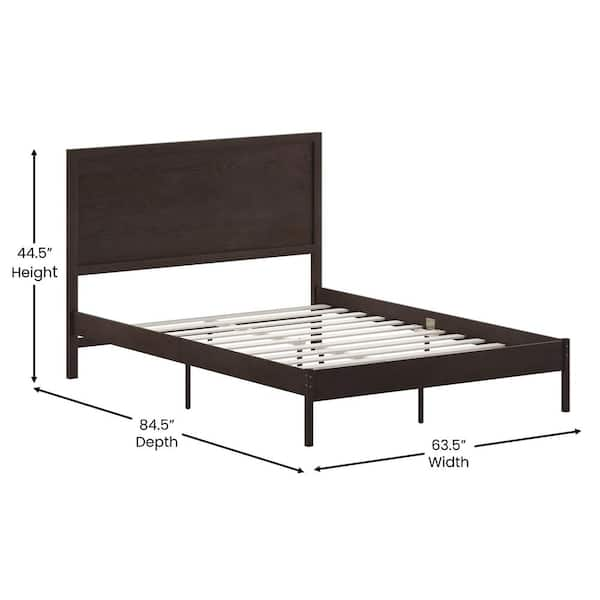 Mainstays 12 Adjustable Metal Platform Bed Frame, Black, Twin - King