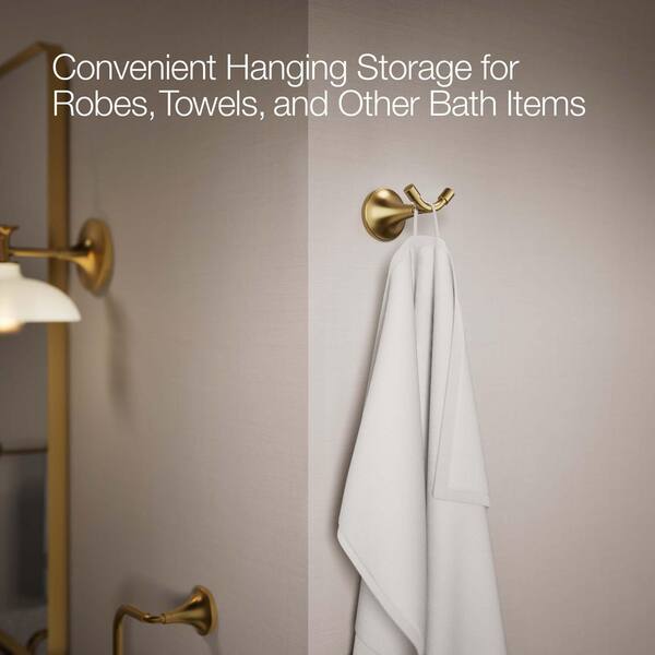 KOHLER Tone J-Hook Robe/Towel Hook in Vibrant Brushed Moderne