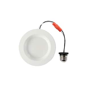 4 in. 60-Watt Equivalent LED Dimmable Retrofit Downlight with E26 Base Adaptor, 600 Lumens, 2700K-5000K Selectable