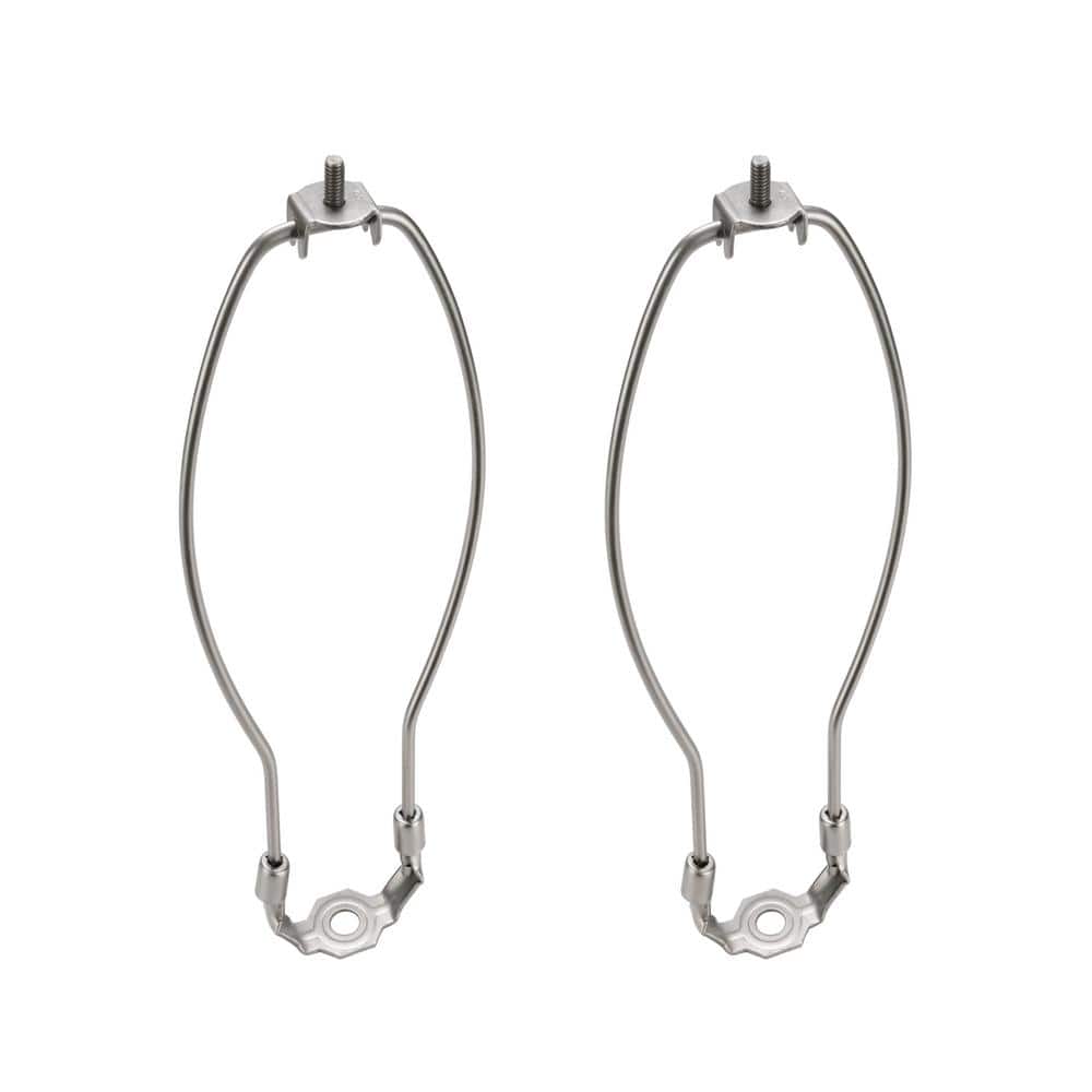 11 in. Satin Nickel Detachable Lamp Harp with Saddle (2-Pack) price history on PriceWatchPro