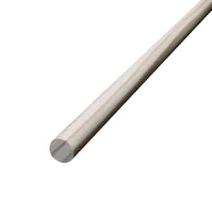 Birch Round Dowel - 36 in. x 0.25 in. - Sanded and Ready for Finishing -  Versatile Wooden Rod for DIY Home Projects