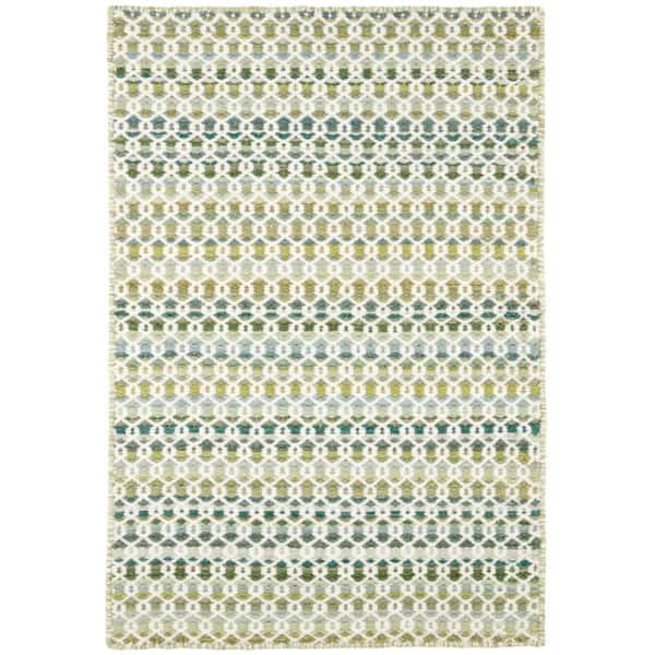 Poppy Handwoven Wool Moss 8 ft. x 10 ft. Indoor Area Rug