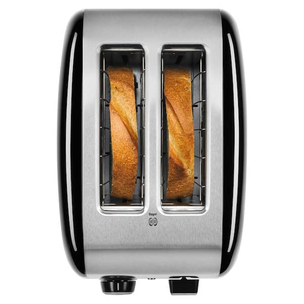 BLACK+DECKER 2-Slice Extra Wide Slot Toaster, Bagels, Thick Slice Bread,  Used