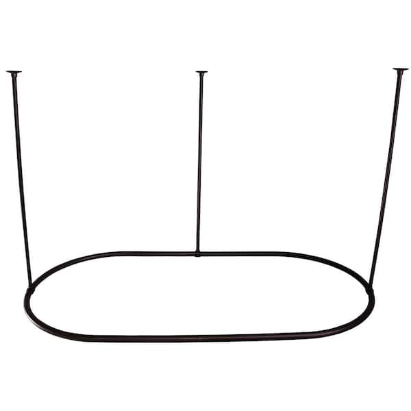 Barclay Products 72 in. Brass Oval Shower Rod Ring in Oil Rubbed Bronze