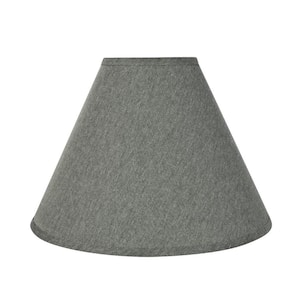 16 in. x 12 in. Grey Hardback Empire Lamp Shade
