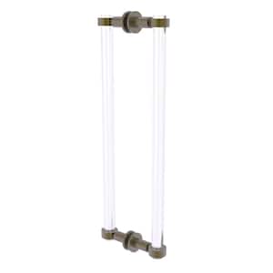Clearview 18 in. Back to Back Shower Door Pull in Antique Brass