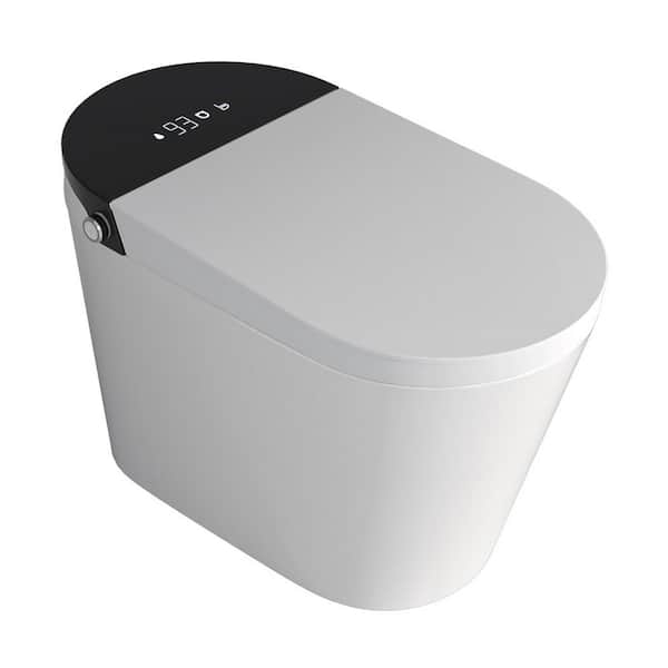 CASAINC Elongated Electric Smart Bidet Toilet with Auto Open, LED Display, and Warm Water Wash