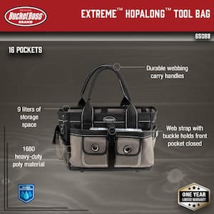 Extreme Hopalong 14 in. 14-Pocket Tool Tote